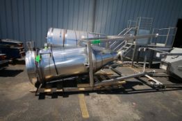 All S/S Cone-Bottom Dust Collector Bag House with Approx. (19) Bags, Approx. Bag House Dimensions: