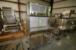 Micro Thermics S/S Clean Fill Hood, Mounted on S/S Frame with Casters, Includes Atmos Tech Hepa