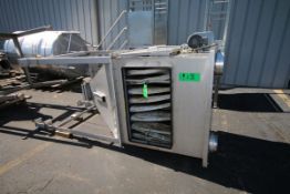 All S/S Cone-Bottom Dust Collector Bag House with (9) Cloth Bags, Approx. S/S Hopper Dimensions: 44