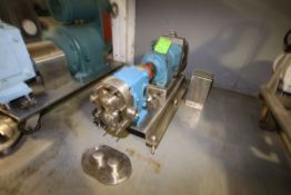 WCB 2 HP Positive Displacement Pump, M/N 30, S/N 93494, 1 1/2