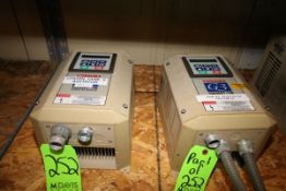 Toshiba Tosvert-130 Transister Inverters, Type VT130G3U4055, Output 460, S/N 000704692 and