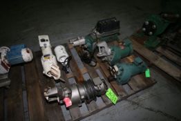 Pallet of Assorted Lightnin Agitators, with Vise Type Vessel Mount, 1-with Variable Speed Control