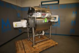 APV Crepaco Blender, S/N G-5090 with Aprox. 20 Cubic Ft., Jacketed Trough, Dual Wing Mixing Blade, 5