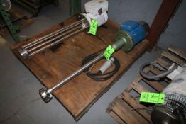 S/S Agitator with 5.5 HP Motor, 3470 RPM