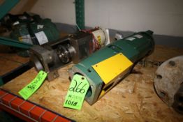 Lightnin Agitators, M/N XJSS-30 and XJDS-65AM, S/N RO2402023-01 and 01/5631672, with Motors