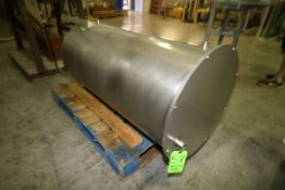 Approx. 140 Gallon Flat-Top / Sloped-Bottom Jacketed S/S Holding Tank, Approx. Tank Dimensions 49