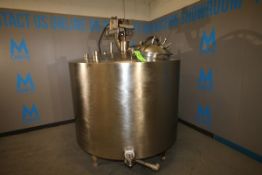 Approx. 600 Gallon Dome-Top Sloped-Bottom Processor with Bottom Sweep Prop Agitation, Approx. Tank