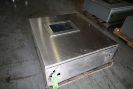 Touchscreen Display, Mounted on S/S Control Box Equipped with MicroLogix 1000, Box Dims.: 36