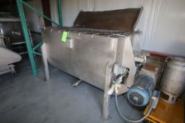 S/S Ribbon Blender, SEW 7-1/2 HP, 1730 RPM Agitator Drive Motor, Approx. Internal Dimensions: 71