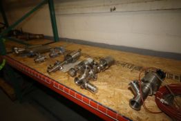 Lot of Assorted Clamp Type Air Valves and Filters, Lot also Includes (3) Ball Valves