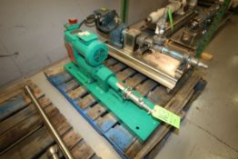 Netzsch Nemo 1/4 HP Progressive Cavity Pump, with 52/520 RPM Reeves Motor, Mounted on Skid