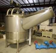 2014 Feldmeier Aprox. 500 Gal. Vertical S/S Juice Chopper Tank, S/N 14A0216, with Bottom Dimple