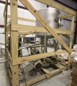 Skid Mounted Deaerator System Includes APV 40” H x 42” W S/S Tank, WO# 15665, Tri Clover 15 hp