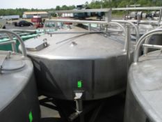 Feldmeier 4700 Gallon Capacity Vertical Single Shell Infusion Tank, Dome Top, Conical Bottom, 168