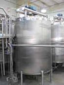 Feldmeier 6,000 Gallon Vertical Single Wall Batch Mixing Tank S/N: N-313-00 Stainless Steel