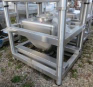 Tote Inc 10 CFT Bin.  75 Gallon Capacity, Stainless Steel.  32