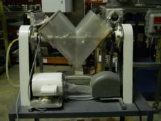 Patterson Kelley 8Qt Liquid Solids Vblender, Lexan Shell (Shell split at seam), with covers, bar, As