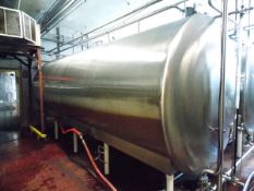 Cream City 7800 Gallon Horizontal Stainless Steel Storage Tanks Stainless Steel Construction,