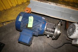 WCB 40 hp Centrifugal Pump, Model C218, S/N 16337-06 with 3
