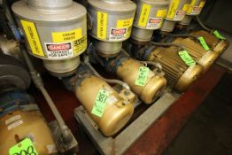 Baldor Reliance 7.5 hp Circulating Pumps, Frame #213JM, Cat #EJMM3D09T, 3525 RPM, 230/460 V, 3 Phase