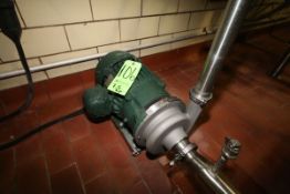 Ampco 7.5 hp Centrifugal Pump, Model 2-1/2x2DC2, S/N BB-3677-1-17 with 2-1/2