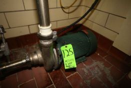 Ampco 5 hp Centrifugal Pump, Model 2-1/2x2DC2, S/N CC-11582-1-1 with 2-1/2