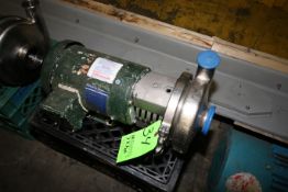 Ampco 1-1/2 hp Centrifugal Pump, Model AC216MD5-CC-S, S/N CC69238-1-1 with 3
