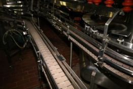 Aprox. 95 ft. Infeed and Outfeed S/S Product Conveyor with 3-1/4