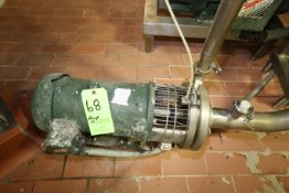 Tri-Clover Aprox. 5 hp Centrifugal Pump with 3