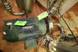 WCB 25 hp Centrifugal Pump, Model 2085, S/N 374082 with 3