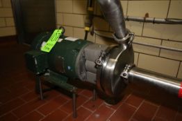 Ampco 7.5 Centrifugal Pump, Model AC328MD21T-S, S/N CC-42749-1-1 with 2-1/2