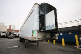1993 Fruehauf 45 ft. Tandem Axle Semi Trailer, VIN #1H2R04523PY002854 with Roll-Up Rear Door and