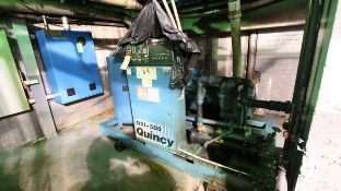 Quincy 125 hp Screw Air Compressor, Model QSI500WNW12ED, SN 92425J, Water Cooled, Includes Benshaw