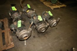 Tri-Clover 5 hp Centrifugal Pumps, Model C328 with 3