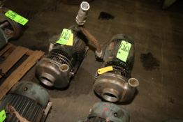 Tri-Clover Aprox. 5 hp Centrifugal Pumps, Model C328 with 3