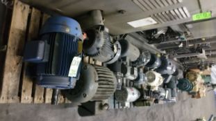 Assorted 1/3 hp to 100 hp Motors and Drives on (6) Pallets (Located Dry Storage Building)