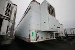 1993 Fruehauf 45 ft. Tandem Axle Semi Trailer, VIN #1H2R04526PY002847 with Roll-Up Rear Door and