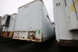 1993 Fruehauf 45 ft. Tandem Axle Semi Trailer, VIN #1H2R04523PY002885 with Roll-Up Rear Door and