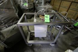 Heavy Duty S/S Cart with S/S Electrical Cabinet on Casters***Located in Brown Storage Building in