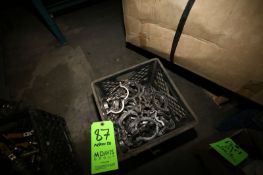 Approx 50 S/S Clamps of Various Sizes ***Located in Brown Storage Building