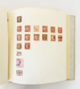 Five stamp albums of worldwide issues, mainly used, two margin 1D black Victorian stamps, Indian,