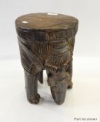 A collection of hardwood tables and other items (3)