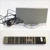 Bose speaker and iPod docking and Bang & Olufsen controller