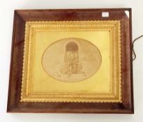 Victorian portrait photograph in ornate gilt frame