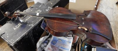 A Jul. Heinr. Zimmermann Leipzig Moskau St Petersburg, No.4764 cello, 76cm  Live Bidding: The bridge