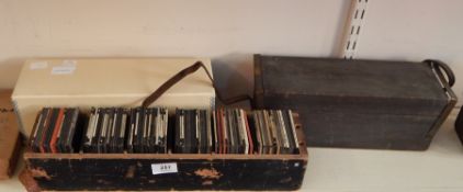 A collection of glass slides, circa 1900 to 1930's, to include views of London,