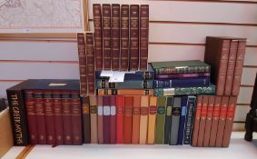 A quantity of Folio Society books including eight volumes Edward Gibbon 