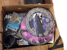 Two cast iron cauldrons,