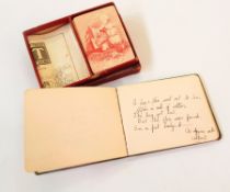 An autograph book of Merton Park Film Studio with Elsie and Doris Walters, Max Miller,