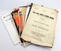 A quantity of sheet music including 
